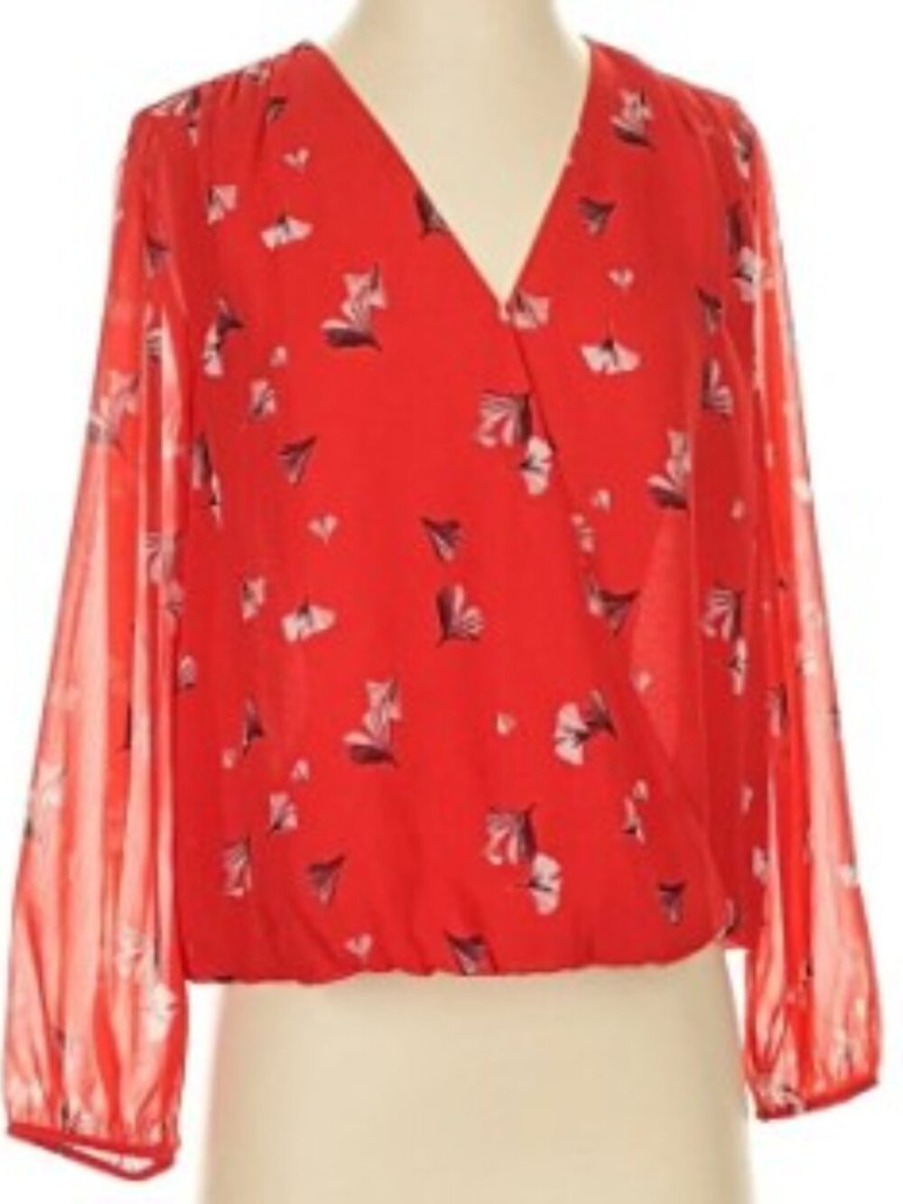 Banana Republic Red Floral top